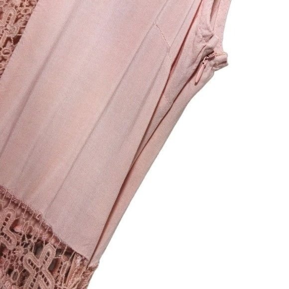 CURE Embroidered Lace Inset Maxi Dress Size Large - Picture 4 of 9